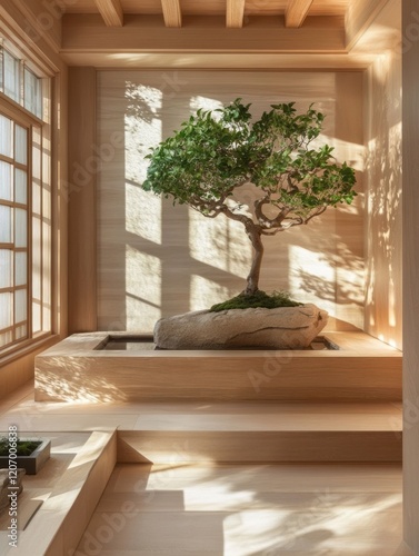 Tranquil Bonsai Tree in Min...