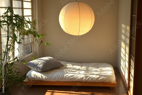 Serene Bedroom Corner with ...