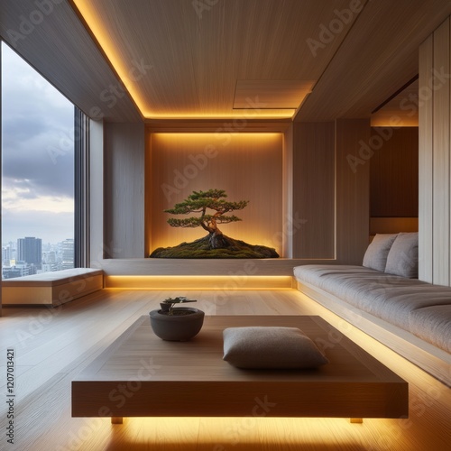 Modern minimalist apartment...