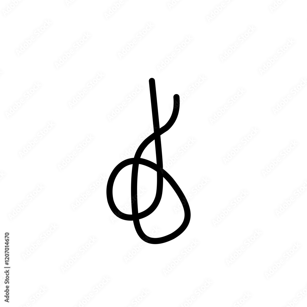 knotted rope line icon knotted rope line icon