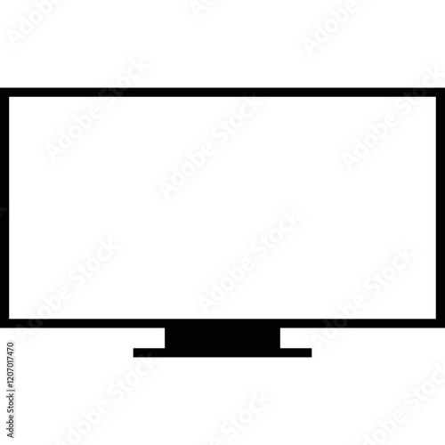 Simple vector icon tv