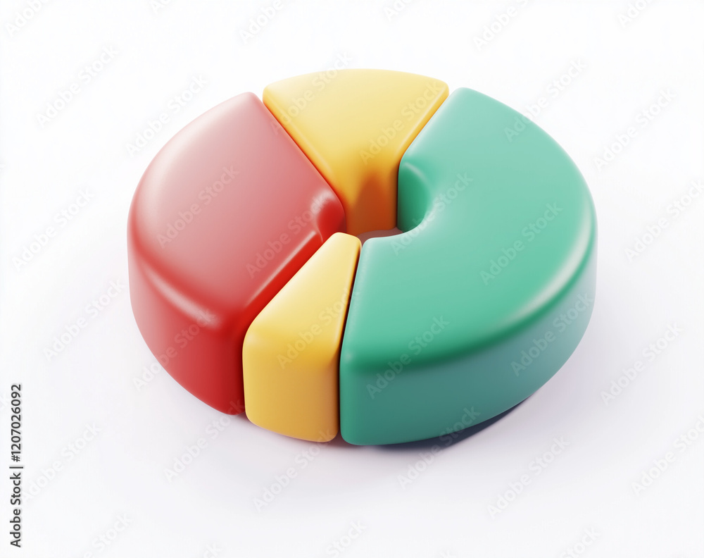 Obraz premium 3d pie chart