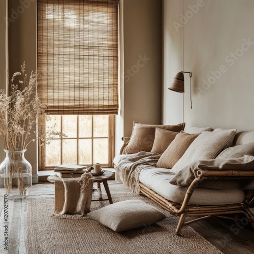 Serene Living Room Decor Wi...