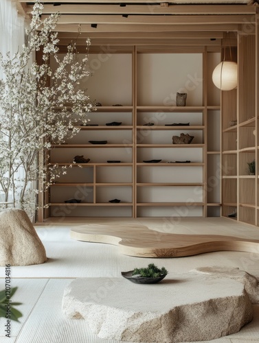 Serene Minimalist Zen Inter...