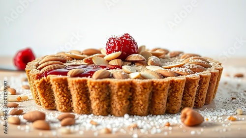 Finnish Runeberg Tart: Vibrant Traditional Dessert photo