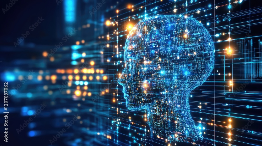 Advanced AI-powered interface showcasing the glowing text-to-image transformation surrounded by dynamic grids and futuristic elements Advanced AI-powered interface showcasing the glowing text-to-image transformation surrounded by dynamic grids and futuristic elements