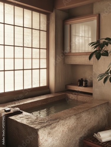 Serene Stone Bath Spa Featu...