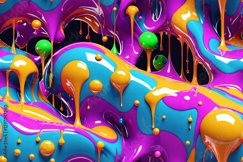Abstract 3D fluid Endless b...