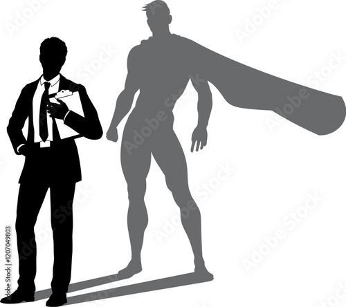 A superhero business man re...