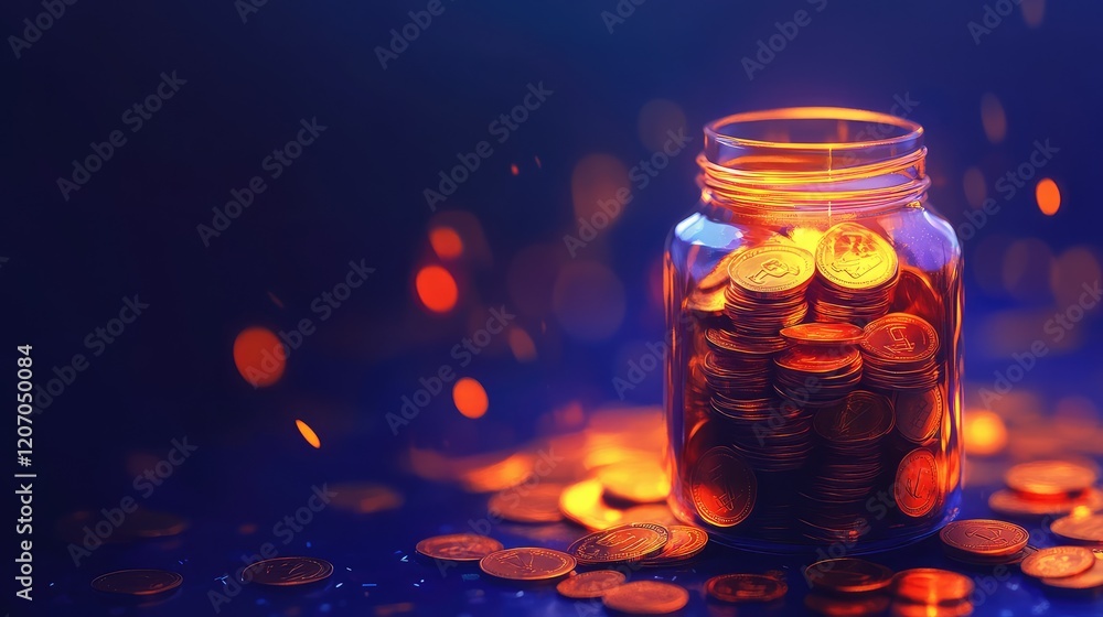 A conceptual image of a glowing financial planning app interface, with savings goals, investment projections, and budget charts, symbolizing successful financial management A conceptual image of a glowing financial planning app interface, with savings goals, investment projections, and budget charts, symbolizing successful financial management