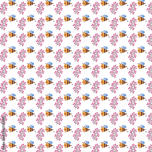seamless pattern with flowers background design