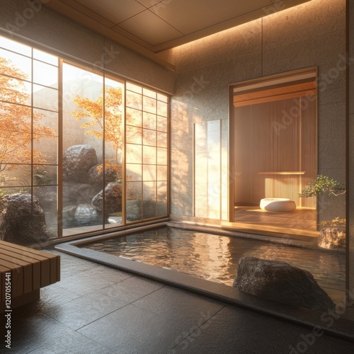Serene Japanese Onsen Spa W...