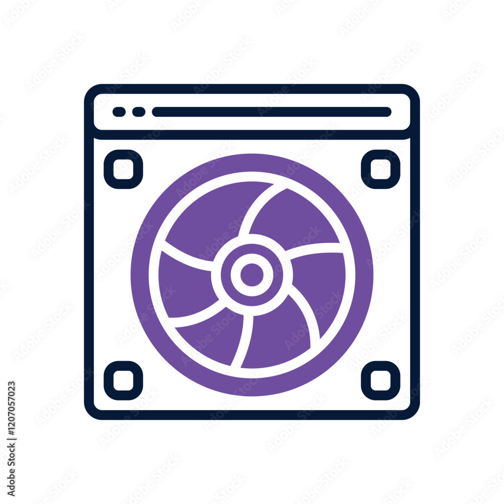 computer fan icon. vector dual tone icon for your website, mobile, presentation, and logo design. computer fan icon. vector dual tone icon for your website, mobile, presentation, and logo design.
