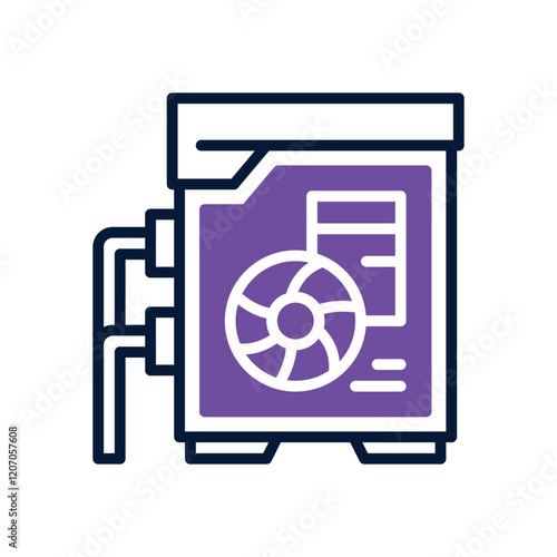 personal computer icon. vector dual tone icon for your website, mobile, presentation, and logo design.