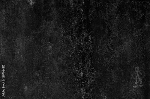 Canvastavla Old and cracked dark cement texture with black mold