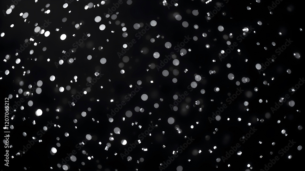 Shining and sparkling confetti. Festive bokeh background Shining and sparkling confetti. Festive bokeh background