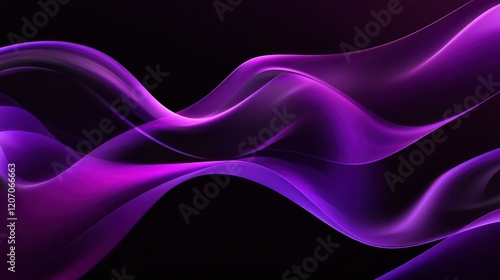 Wallpaper Mural Abstract Purple Waves Torontodigital.ca