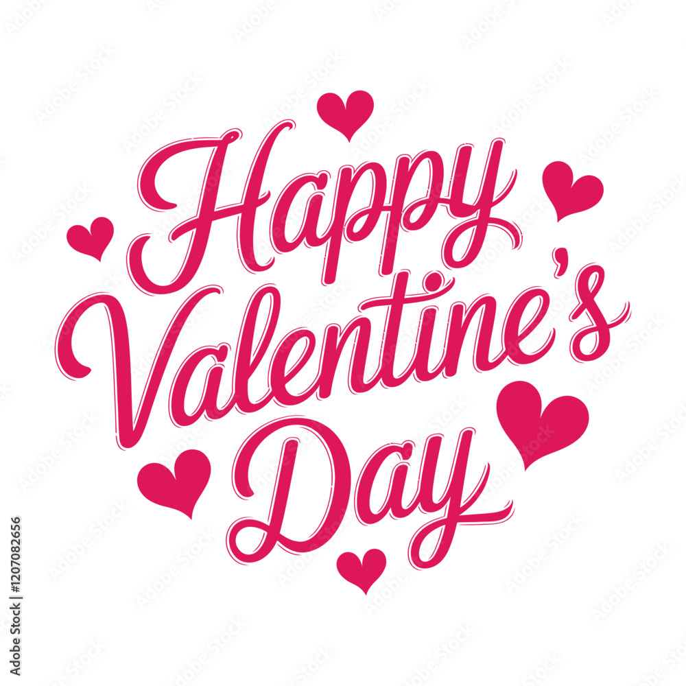 Romantic Happy Valentine's Day graphic design for print Romantic Happy Valentine's Day graphic design for print