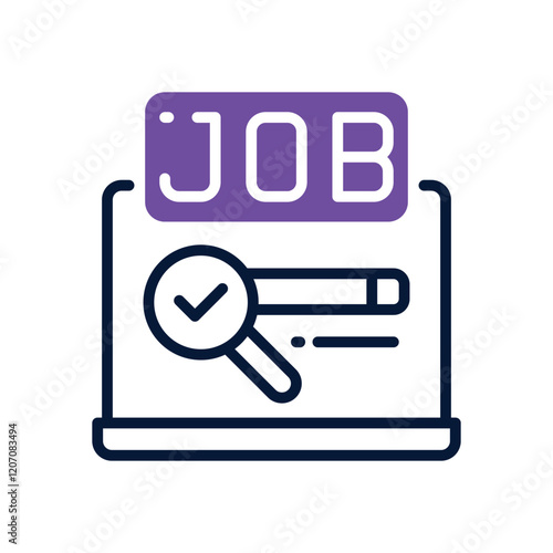 job search dual tone icon. vector icon for your website, mobile, presentation, and logo design.