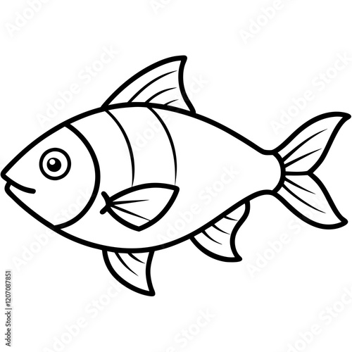 Elegant Fish Line Design