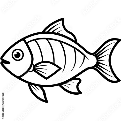 Elegant Fish Line Design