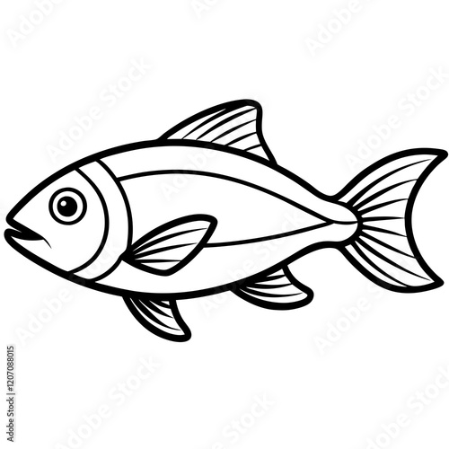 Elegant Fish Line Design