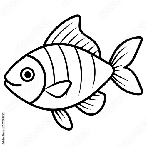 Elegant Fish Line Design