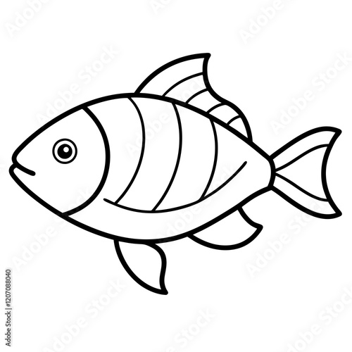 Elegant Fish Line Design