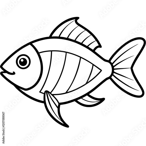 Elegant Fish Line Design