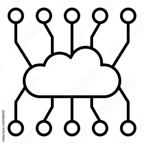 Cloud computing Icon