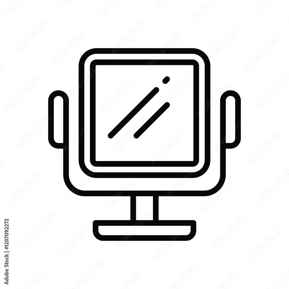 mirror line icon. vector icon for your website, mobile, presentation, and logo design.