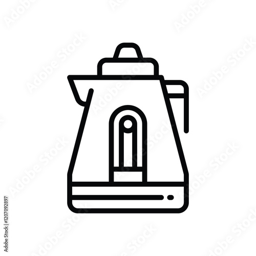 electric kettle line icon. vector icon for your website, mobile, presentation, and logo design.
