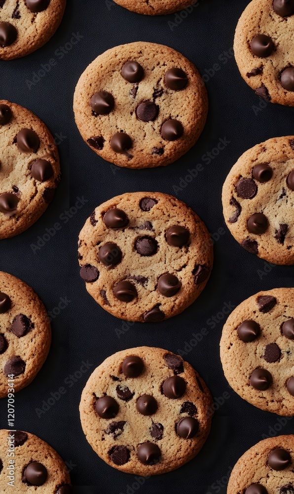 Chocolate cookies,generation AI Chocolate cookies,generation AI