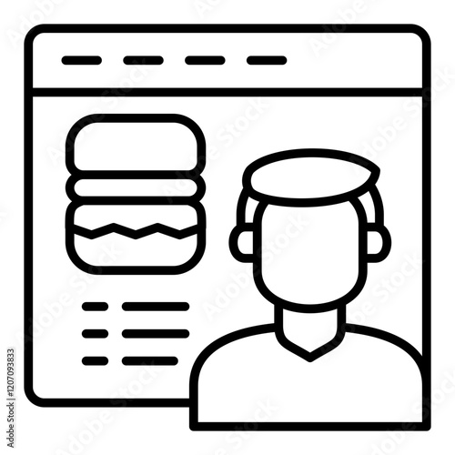 Food blogger Icon