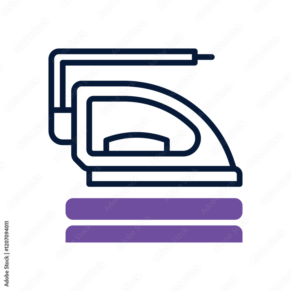 Fototapeta premium iron dual tone icon. vector icon for your website, mobile, presentation, and logo design.