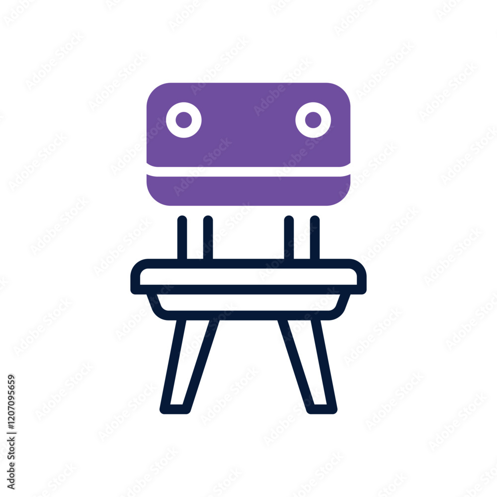 chair dual tone icon. vector icon for your website, mobile, presentation, and logo design. chair dual tone icon. vector icon for your website, mobile, presentation, and logo design.
