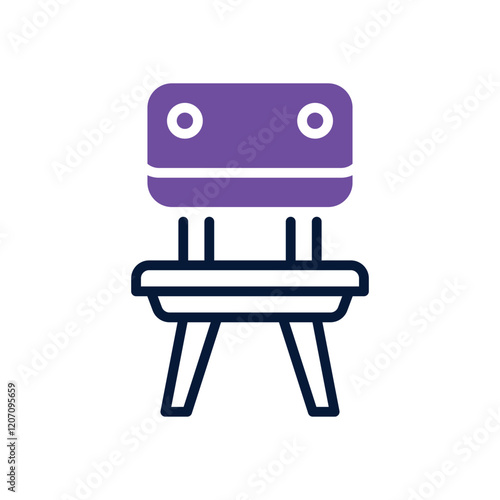 chair  dual tone icon. vector icon for your website, mobile, presentation, and logo design.