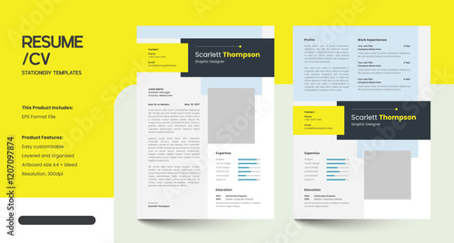 Minimalist CV Resume Design Template