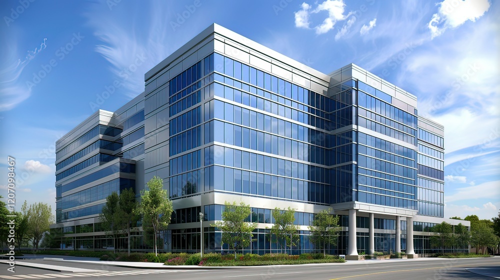A high-rise office building representing corporate architecture. stock photo --ar 16:9 --style raw --v 6 Job ID: 79e63c95-44b8-48ab-9e74-c727b7d09817 A high-rise office building representing corporate architecture. stock photo --ar 16:9 --style raw --v 6 Job ID: 79e63c95-44b8-48ab-9e74-c727b7d09817