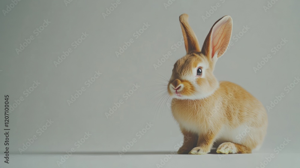 Obraz premium Cute Bunny with Big Ears