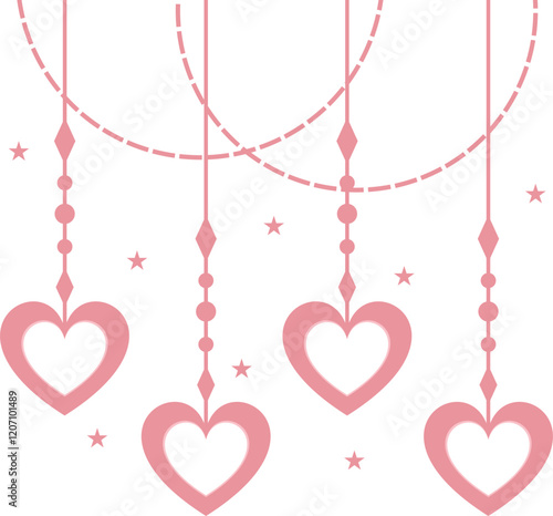 Valentine Day Hanging Heart Decoration