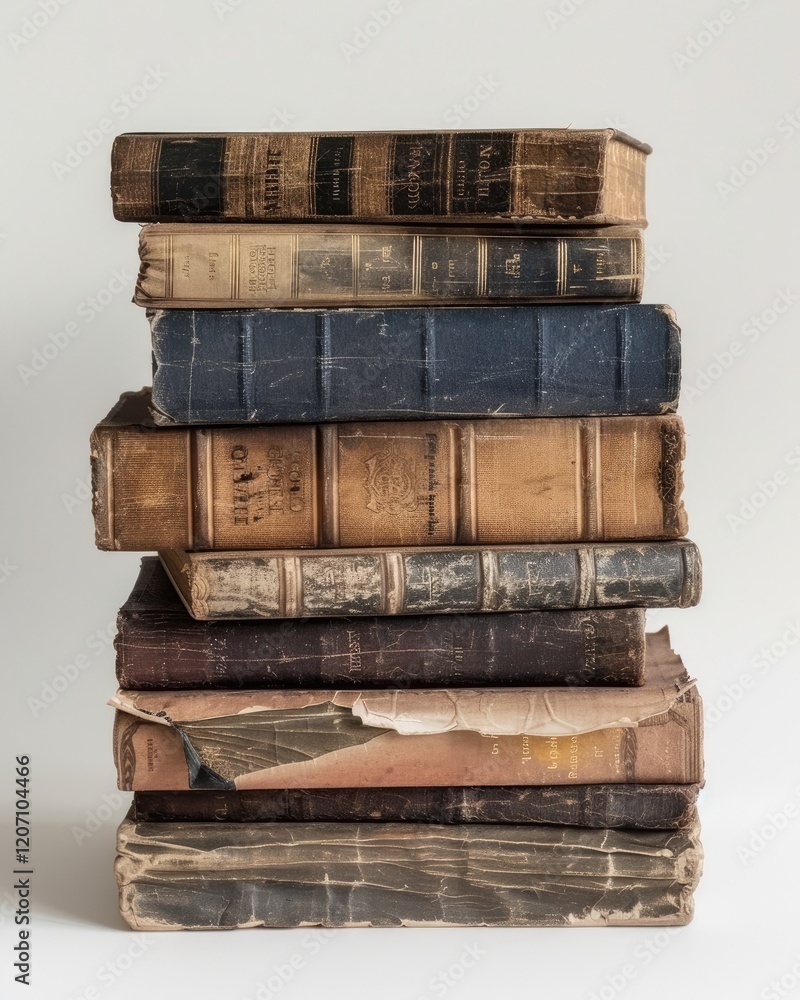 stack of book wallpaper captures the moment with books on a plain color background Generate AI stack of book wallpaper captures the moment with books on a plain color background Generate AI