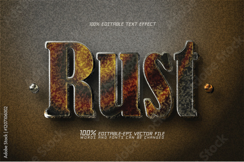 Rust Text Effect