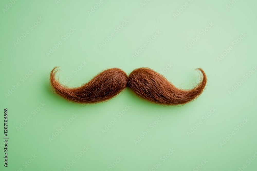 brown mustache on a light green background banner designs fun branding project brown mustache on a light green background banner designs fun branding project