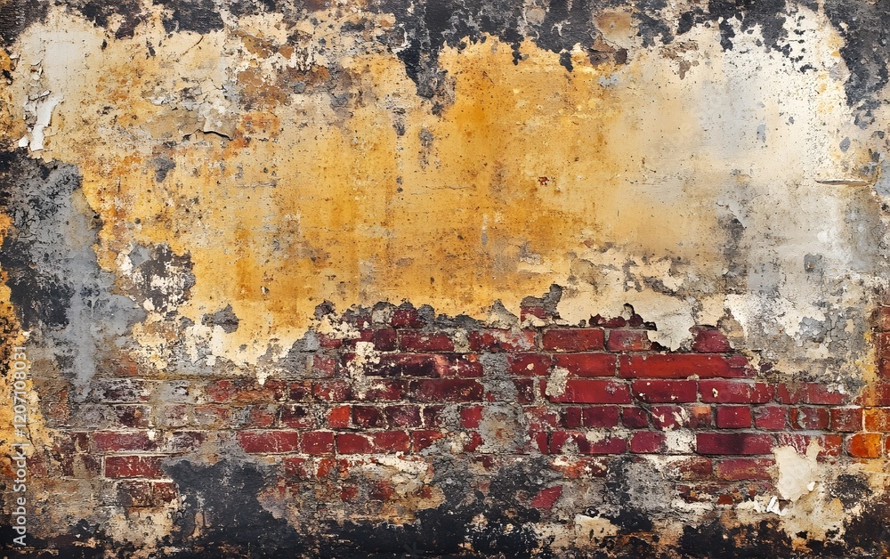 Obraz premium A close up of a brick wall
