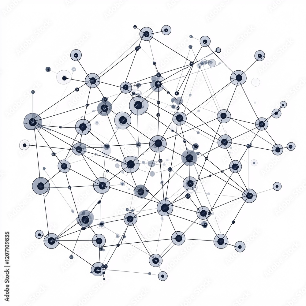 A minimalist representation of interconnected data systems with nodes and pathways A minimalist representation of interconnected data systems with nodes and pathways
