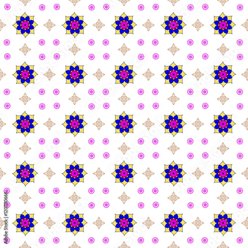 seamless pattern with flowers