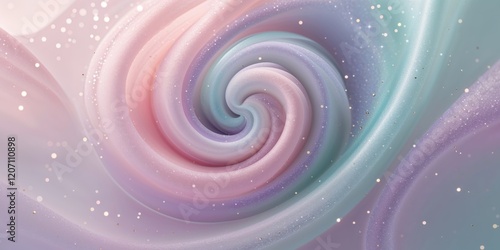 Pastel swirl of pink lavender and aqua with subtle sparkles photo