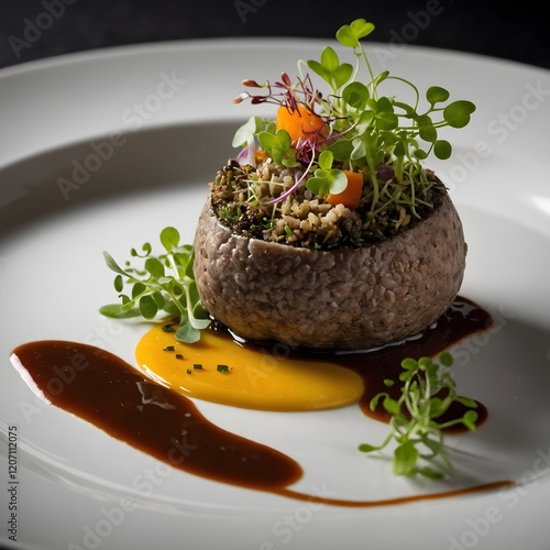 Elegantly Plated Haggis: A Fine Dining Celebration of Scottish Cuisine
