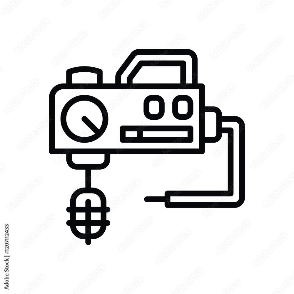 mixer icon. vector line icon for your website, mobile, presentation, and logo design. mixer icon. vector line icon for your website, mobile, presentation, and logo design.